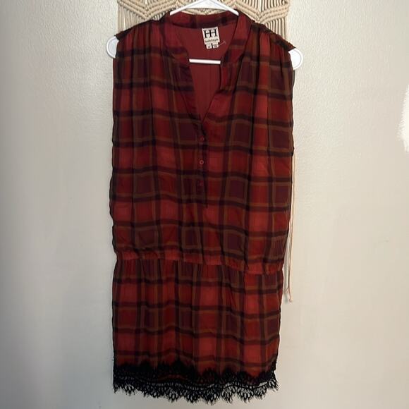 Haute hippie country roads silk lace dress women’s size M - Picture 3 of 8